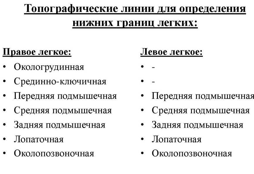 Диагностика нижних границ