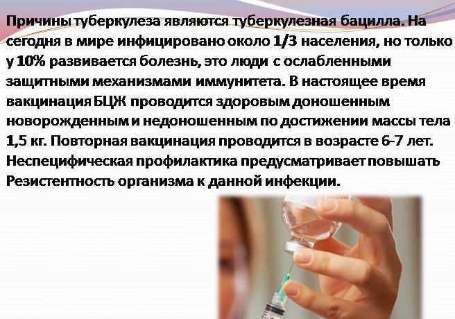 Причины туберкулеза