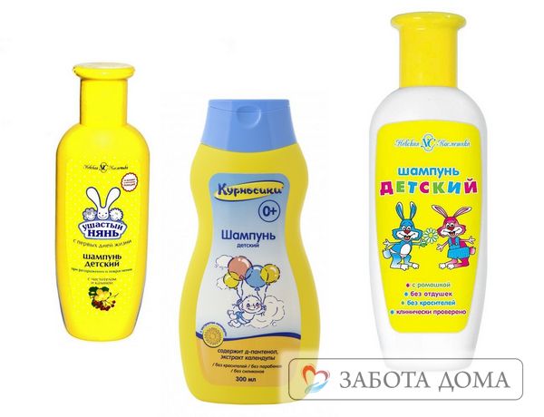 Для приготовления лекарственной жидкости потребуется нейтральное моющее средство. Лучше выбрать детский шампунь без сульфатов и парабенов. Марки детского шампуня