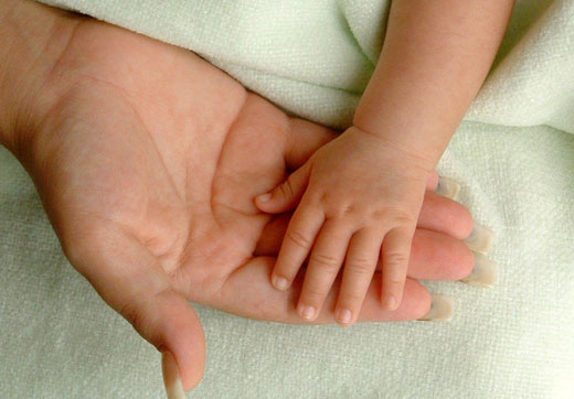 ладонь ребенка