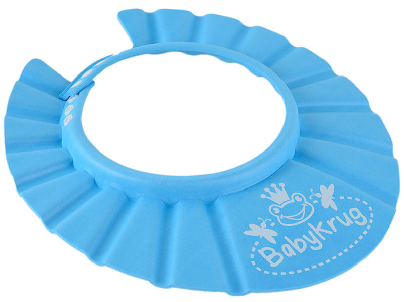 Козырек для купания для ребенка поможет избежать затекания воды в ухо